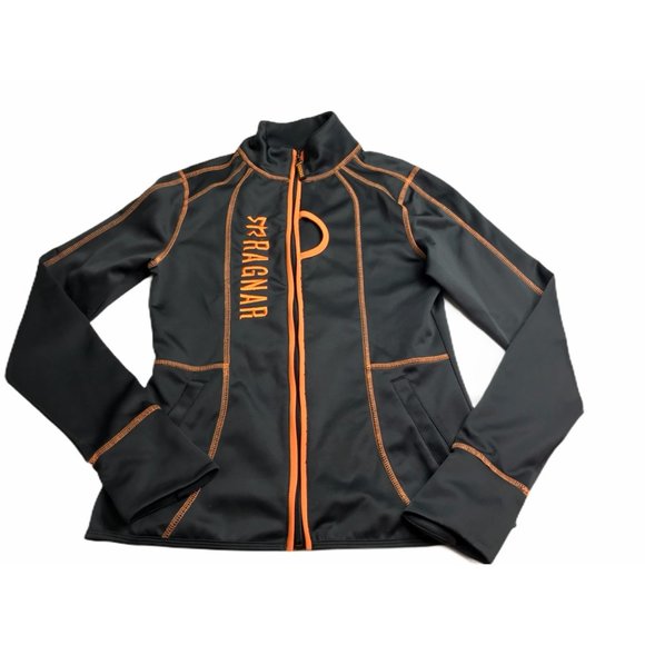 RAGNAR Relay Full Zip Jacket Brown Orange Womens S - Picture 1 of 10
